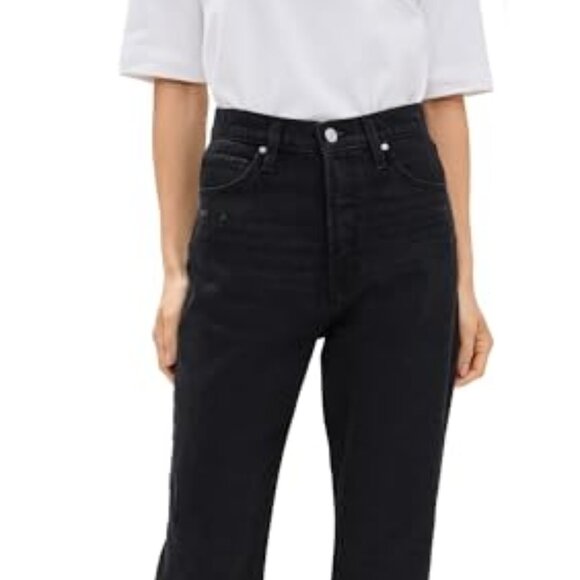 Paige Sawyer High Waist Straight Leg Jeans - Picture 7 of 8